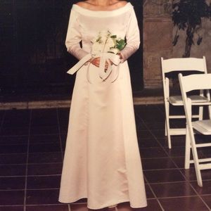Floor length bridesmaid dress